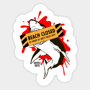 Amity1975 jaws Sticker